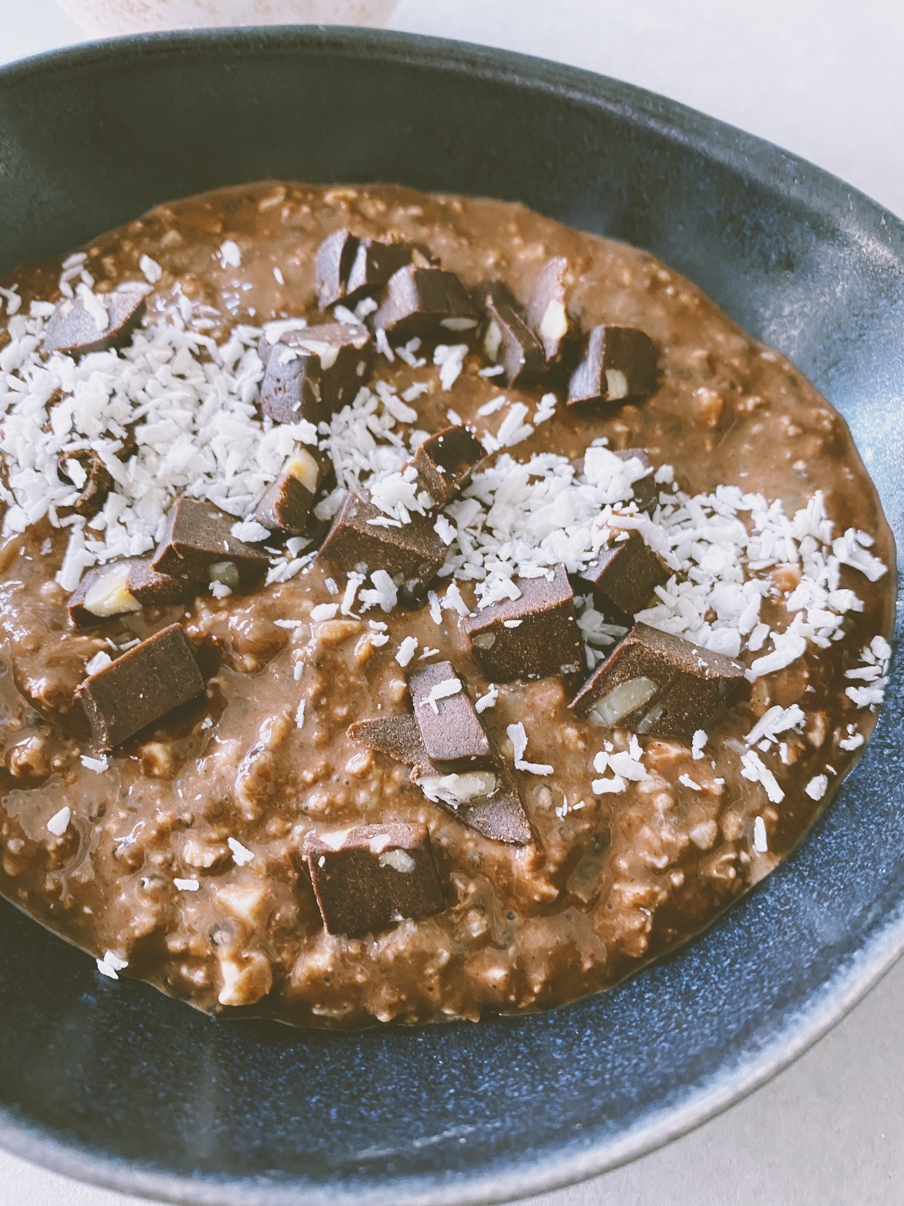 OVERNIGHT CHIA/OATS/ CAULIFLOWER WITH COCOA AND ORANGE – MonDay Bliss