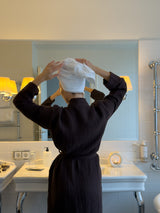 Muslin kåbe mørkebrun